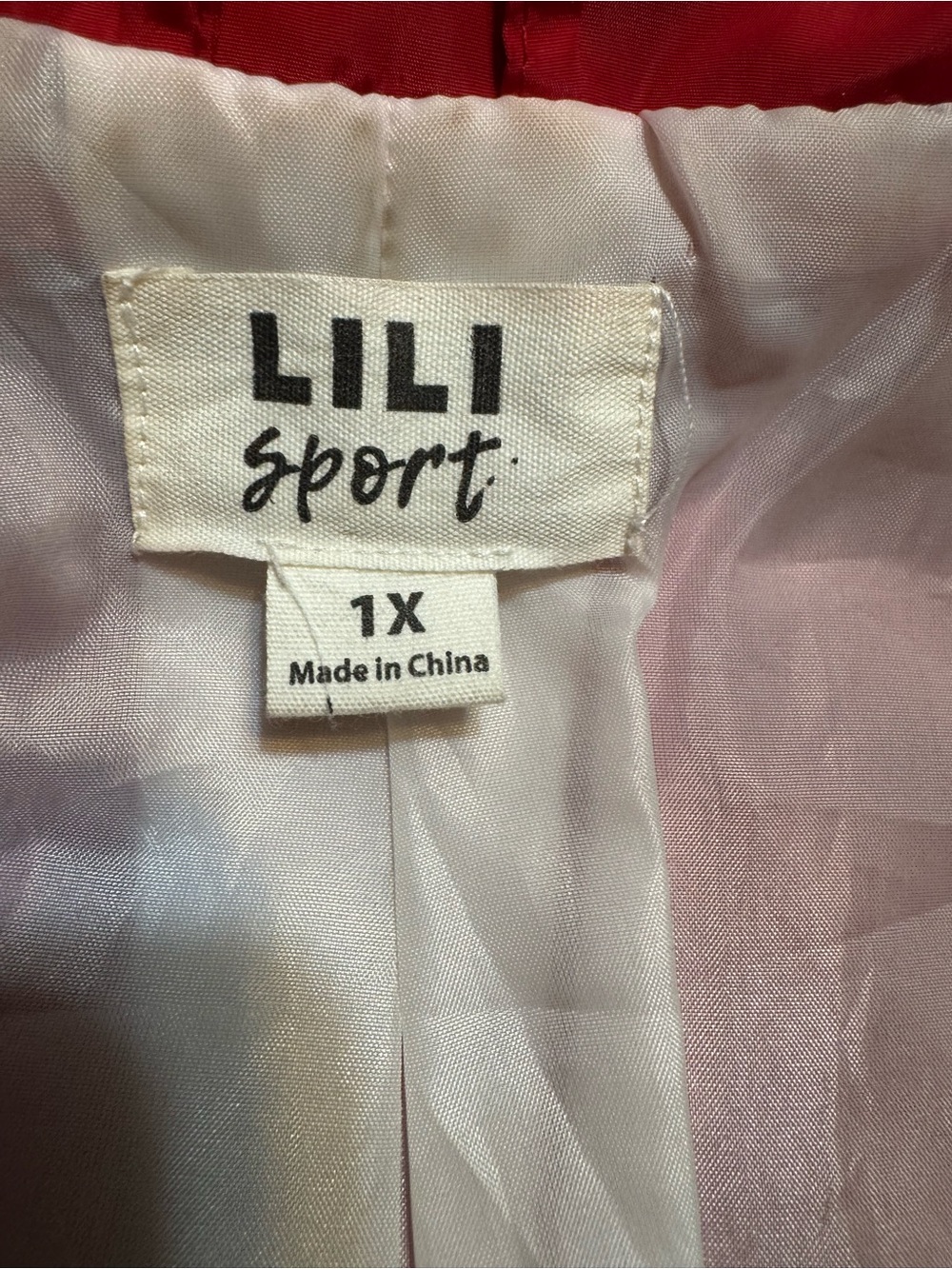 Victoria's Secret Pink and Red Satin-Lined Intimate